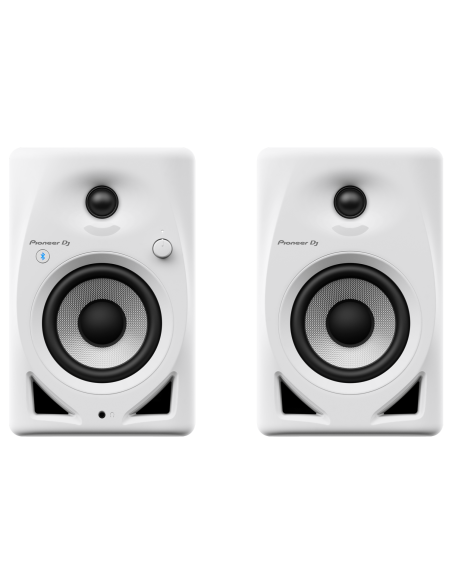 PIONEER DJ DM-40D-BT-W – Enceinte de monitoring Bluetooth (la paire) version blanche – photo complémentaire 1
