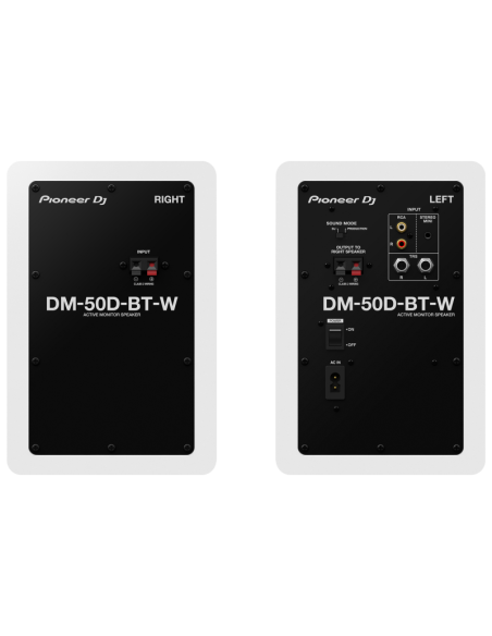 PIONEER DJ DM-50D-BT-W – Enceinte de monitoring version blanche (la paire) – photo complémentaire 2