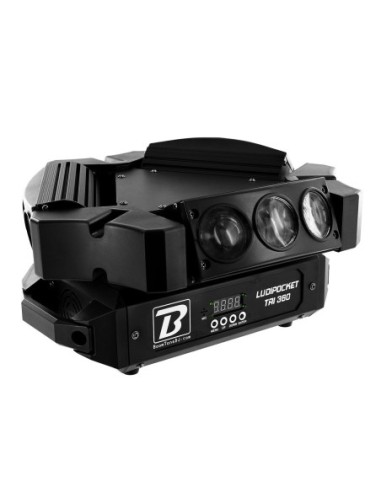 BOOMTONE DJ LUDIPOCKET TRI 360 – Effets à led 9 * 12 W RGBW 4 en 1 – photo complémentaire 1