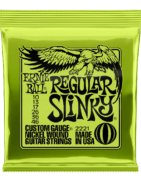 ERNIE BALL – CEB 2221 Jeux - Regular slinky 10-13-17-26-36-46 pour guitare électrique