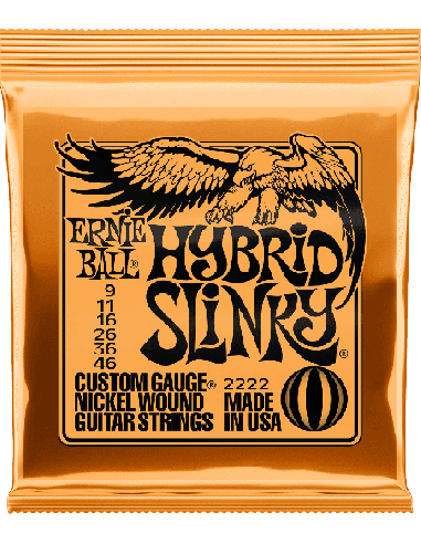 ERNIE BALL CEB 2222 JEUX – Hybrid slinky 09-11-16-26-36-46 pour guitare électrique
