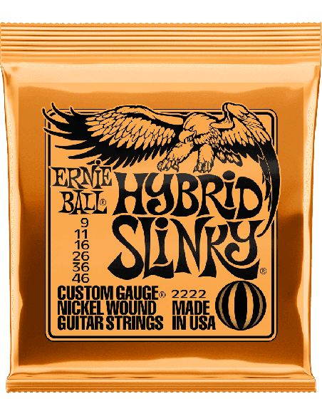 ERNIE BALL CEB 2222 JEUX – Hybrid slinky 09-11-16-26-36-46 pour guitare électrique