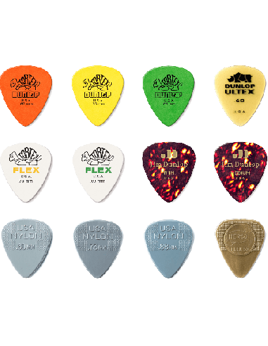 DUNLOP PVP112 – Médiator variety Pack Acoustic sachet de 12 – photo complémentaire 2