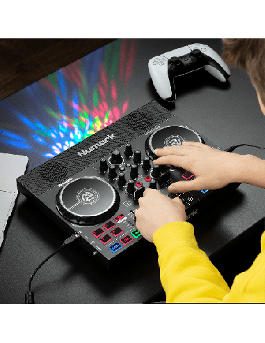 NUMARK PARTY MIX LIVE – Contrôleur DJ USB 2 voies avec enceintes et jeux de lumières – photo complémentaire 2
