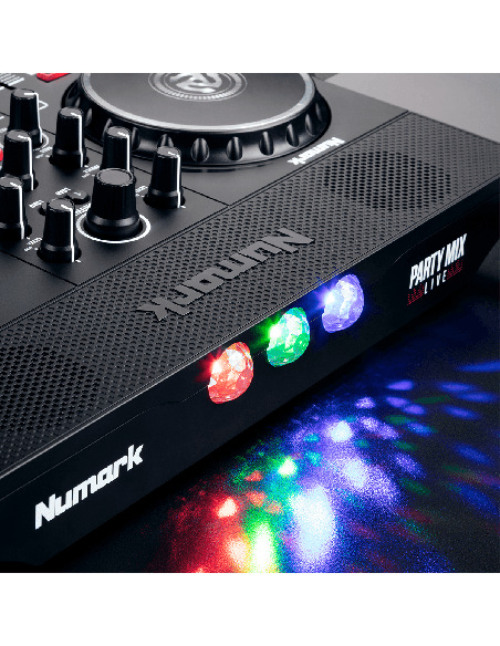 NUMARK PARTY MIX LIVE – Contrôleur DJ USB 2 voies avec enceintes et jeux de lumières – photo complémentaire 3