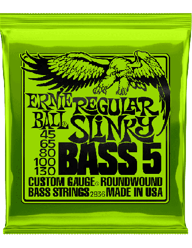 ERNIE BALL 2836 JEUX – Regular slinky /5c 45-65-80-100-130 - corde pour basse