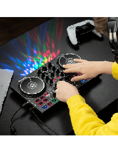NUMARK PARTY MIX II – Contrôleur DJ USB 2 voies avec jeux de lumières intégrés 2