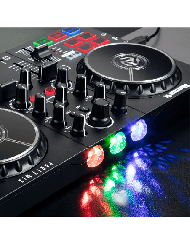 NUMARK PARTY MIX II – Contrôleur DJ USB 2 voies avec jeux de lumières intégrés – photo complémentaire 2