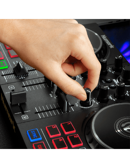 NUMARK PARTY MIX II – Contrôleur DJ USB 2 voies avec jeux de lumières intégrés – photo complémentaire 4