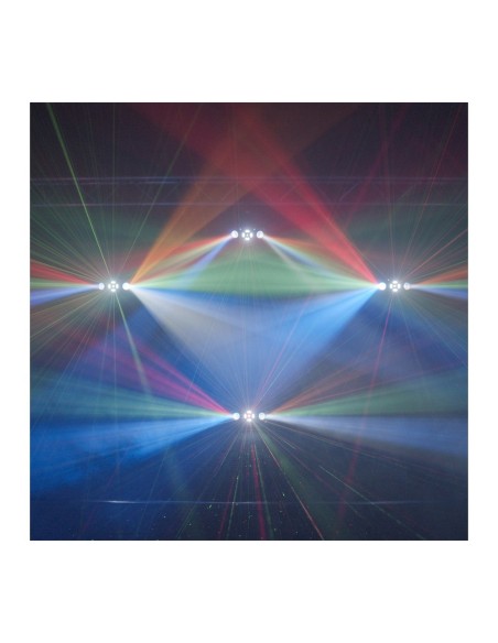 BOOMTONE DJ – DUO MOON STAR - Jeu de lumière aux faisceaux multicolors avec effets 3 en 1 – photo complémentaire 2