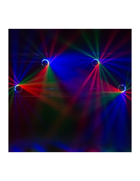 BOOMTONE DJ CYCLONE LZR – Jeu de lumières LED avec Laser vert multipoints et effet – photo complémentaire 2