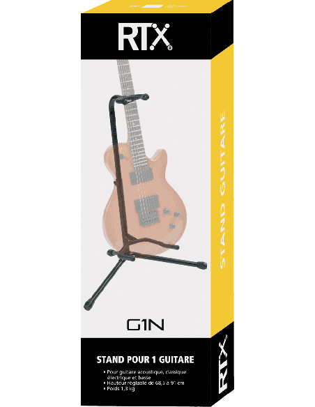 RTX TRT G1N – Stand guitare universel tête fixe noir – photo complémentaire 1