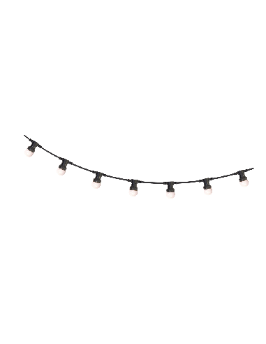 IBIZA LEDSTRING-WH – Guirlande lumineuse guinguette 10m 20 ampoules led intérieur/extérieur – photo complémentaire 1