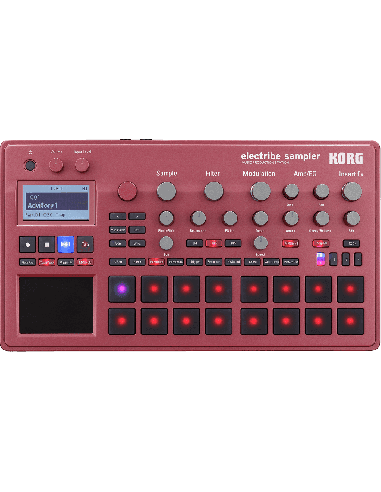 KORG ELECTIBE2S-RD – Boîte à rythme & échantillonneur et séquenceur de couleur rouge – photo complémentaire 1