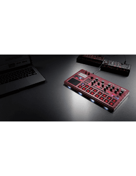 KORG ELECTIBE2S-RD – Boîte à rythme & échantillonneur et séquenceur de couleur rouge – photo complémentaire 2