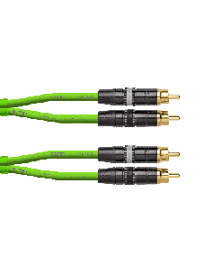 CORDIAL DJ-RCA3G. CÂBLE RCA – rca 3M vert.