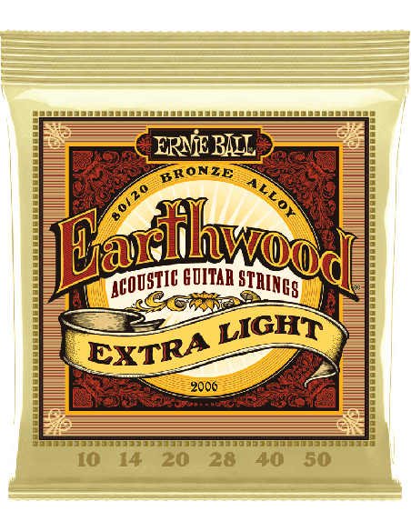 ERNIE BALL – CEB 2006 Jeux - Jeux - Extra light 10-14-20-28-40-50 - corde pour Guitare acoustique