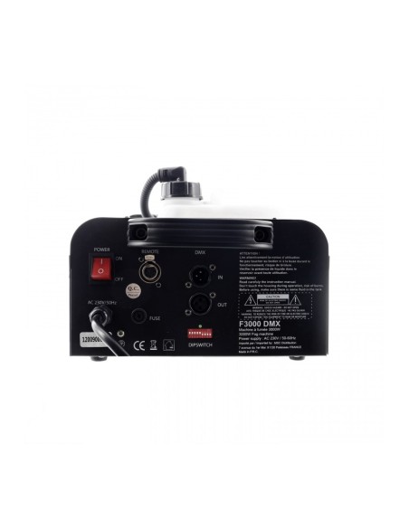 Panneau arrière de la BoomTone DJ F3000 DMX