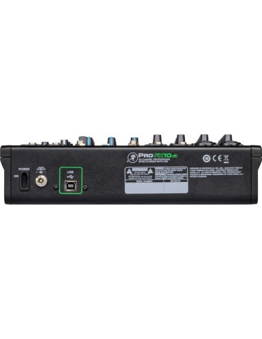 Mackie ProFX10v3 – Vue arrière avec port USB
