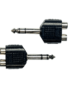 YELLOW CABLE AD17 – Adaptateur Jack stéréo mâle/2 RCA femelle