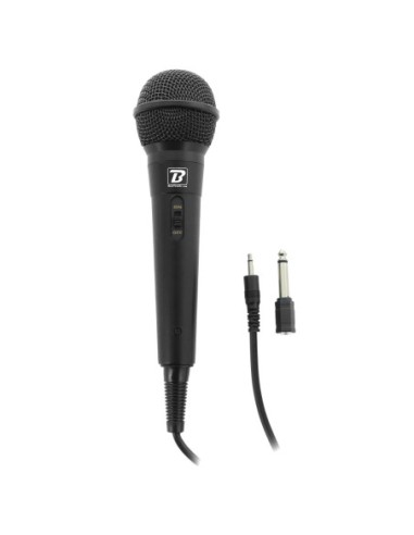 BoomTone DJ MIC10 – Microphone avec câble et adaptateur