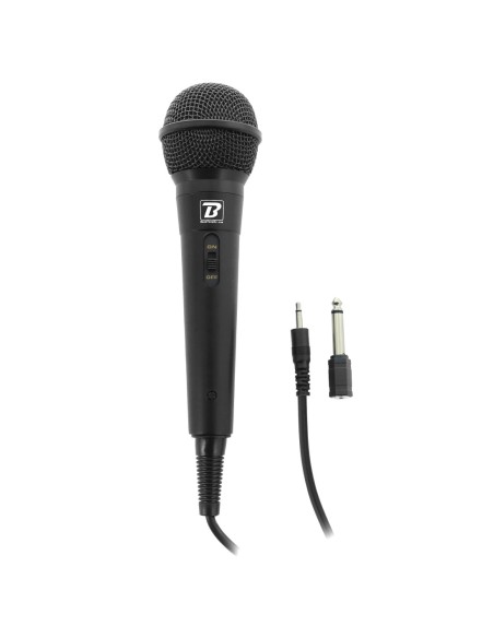 BoomTone DJ MIC10 – Microphone avec câble et adaptateur