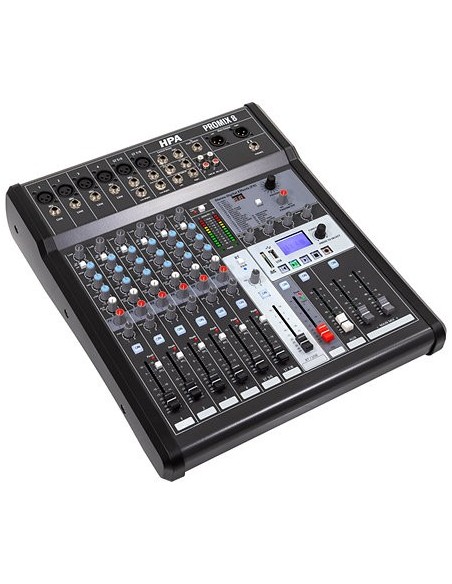 HPA Promix 8 – Vue de trois quarts de la console