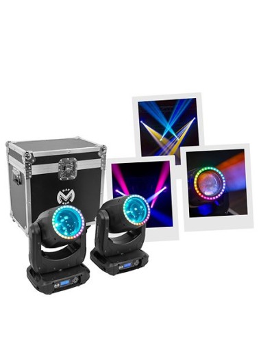 Mac Mah Mac Beam 150 Set – Pack complet avec flight case et exemples de faisceaux