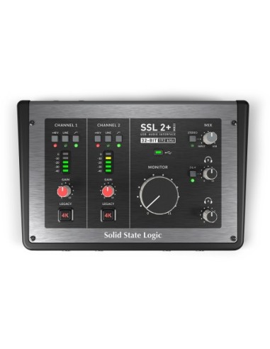 SOLID STATE LOGIC SSL2+ MKII – Interface Audio USB-C 2 entrées 4 sorties + Midi