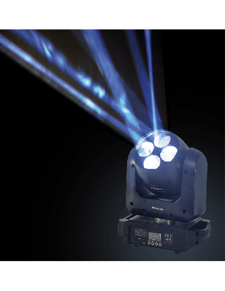 IBIZA BEE40-LED - Lyre a effet bee 4X10W – vue 2