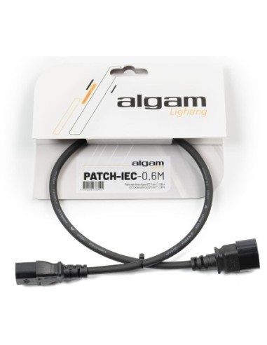 ALGAM LIGHTING PATCH-IEC-0.6M – Rallonge d’alimentation IEC mâle/femelle 0.6 m