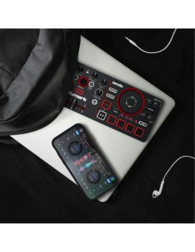 Numark Mixtrack Go – Contrôleur DJ portable 2 voies – utilisation avec smartphone