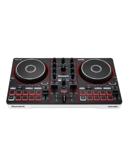 Numark Party Mix III – Contrôleur DJ USB 2 voies avec jeux de lumières LED intégrés – vue alternative