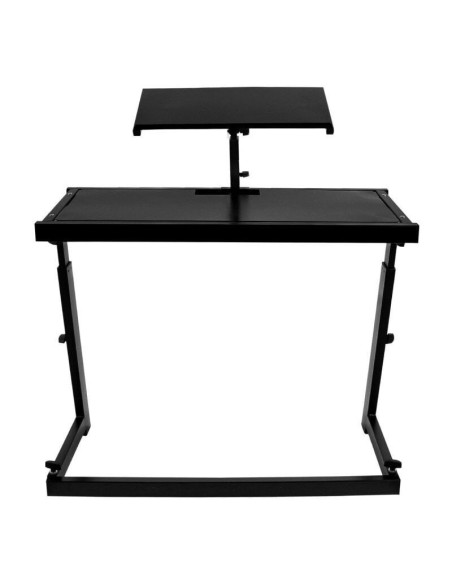 BoomTone DJ DJ Station – Meuble DJ mobile avec support ordinateur – vue générale