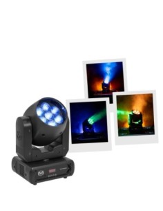 MAC MAH IZY 715 WASH – Lyre Wash LED RGBW 7x15W professionnelle avec zoom