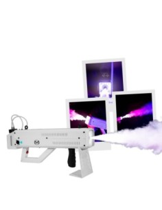 MAC MAH FOG BLASTER 1000 WHITE – Machine à fumée type gun effet CO₂ avec LED stroboscopiques