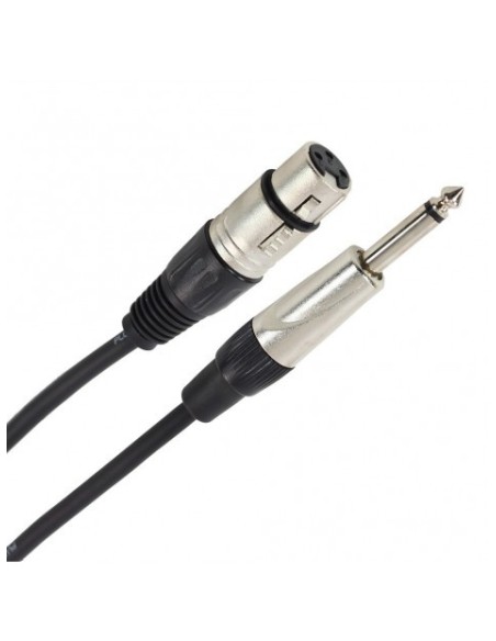 PLUGGER – Câble XLR femelle 3b - Jack mâle mono 10m Easy
