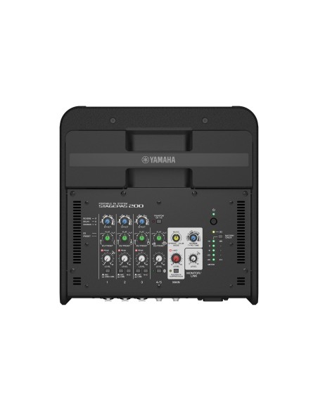 Yamaha STAGEPAS 200BTR – vue de dessus du mixeur et de la poignée