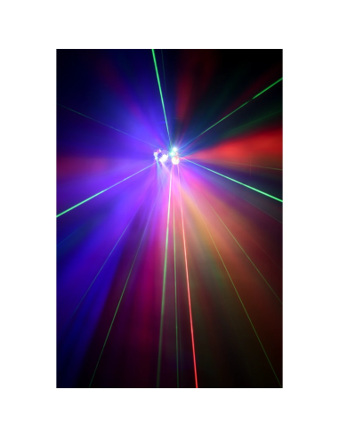 ALGAM LIGHTING FX-4 - Projecteur à effets 4-en-1 roue de gobos LED, Ma