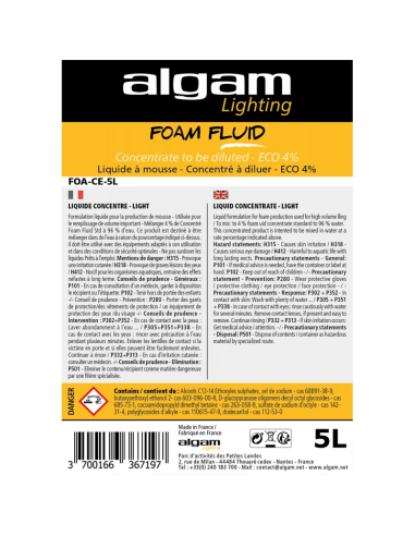 Algam Lighting FOA-CE-5L - Liquide mousse 5 L