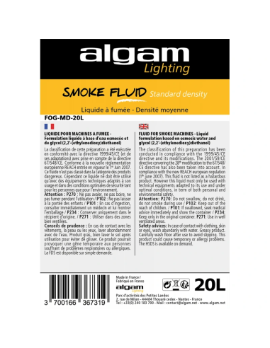 Algam Lighting FOG-HD-20L - Liquide fumée 20 L