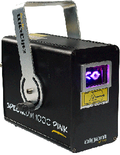 ALGAM LIGHTING SPECTRUM1000PINK – Laser d'animation monocouleur rose 1000mW