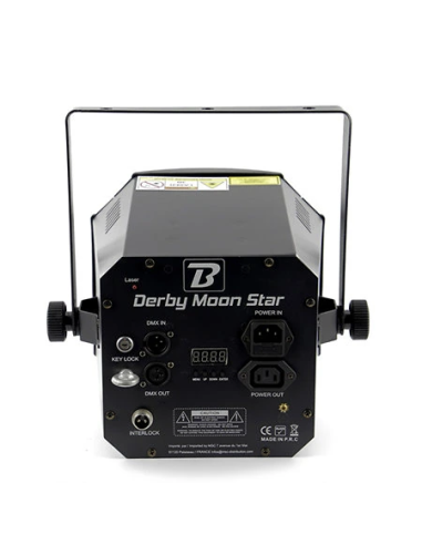 BOOMTONE DJ DERBY MOON STAR - Jeu de lumière aux faisceaux multicolors