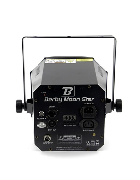 BOOMTONE DJ DERBY MOON STAR - Jeu de lumière aux faisceaux multicolors