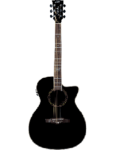 EKO NXT-A100CWE-BLK – Guitare électro-acoustique Auditorium Cutaway See Through Black