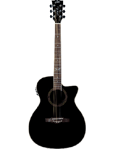 EKO NXT-A100CWE-BLK – Guitare électro-acoustique Auditorium Cutaway See Through Black