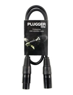 PLUGGER – EASY CÂBLE DMX XLR FEMELLE 3B - XLR MÂLE 3B 0.60M