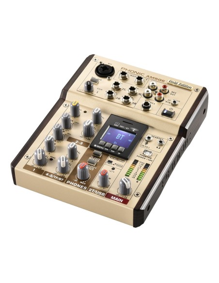 PHONIC AM5GE – Console de mixage analogique 4 entrées et Bluetooth