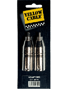 YELLOW CABLE AD19 – Adaptateur RCA mâle/XLR mâle