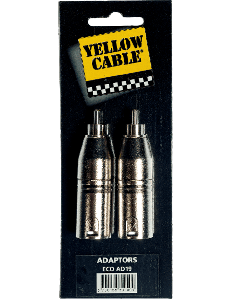 YELLOW CABLE AD19 – Adaptateur RCA mâle/XLR mâle